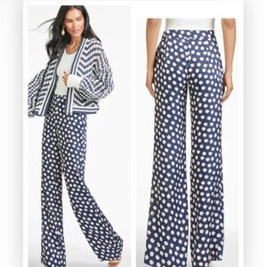 NWT Sachin + Babi Lana Pant Navy/Pink Patterned Pants 350
